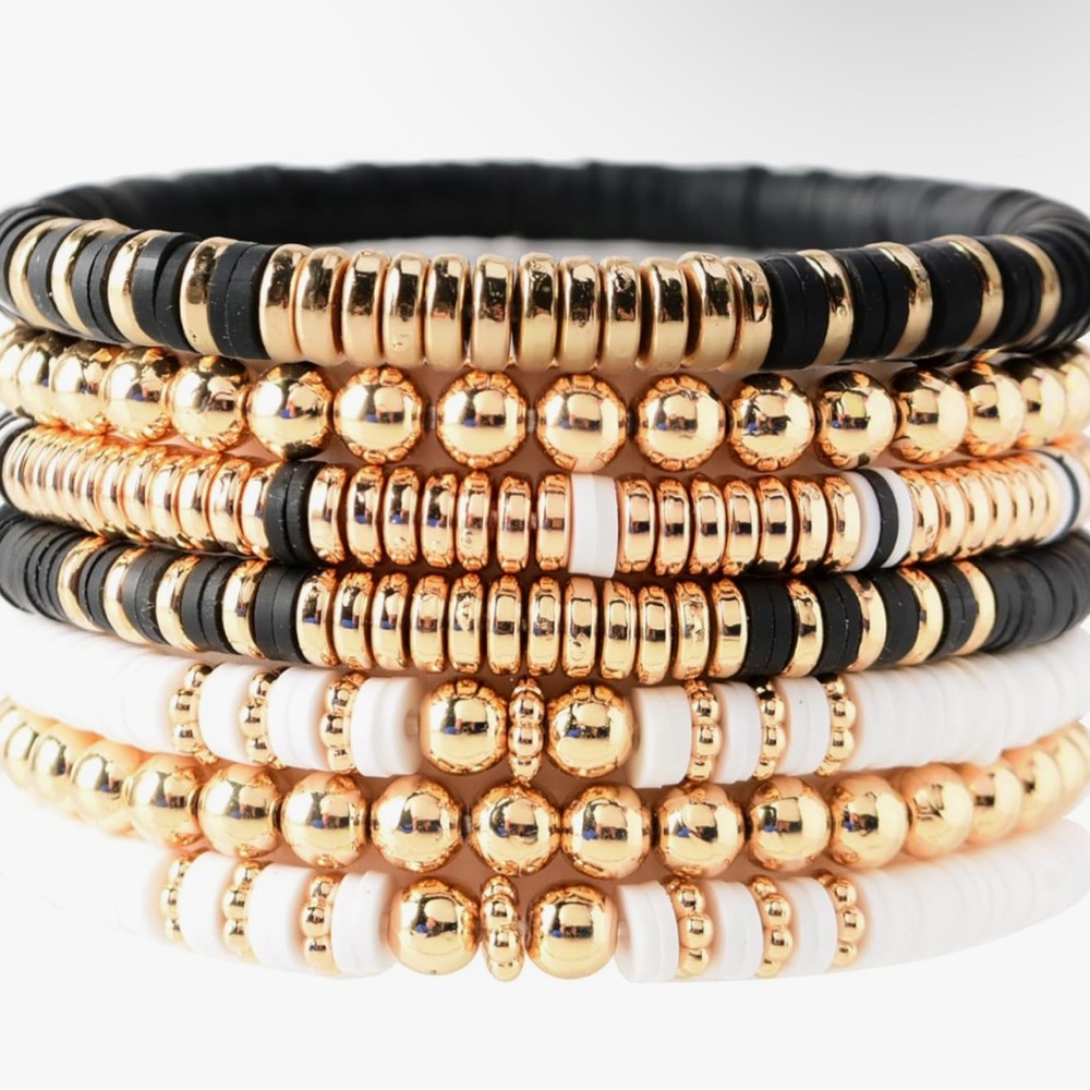 Black And Gold Stackable Bracelets! - image 1
